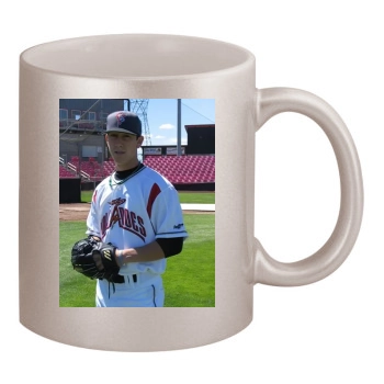 Tim Lincecum 11oz Metallic Silver Mug