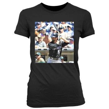 Todd Helton Women's Junior Cut Crewneck T-Shirt