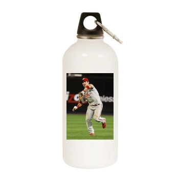 Torii Hunter White Water Bottle With Carabiner