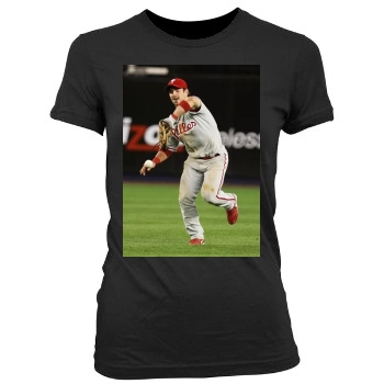 Torii Hunter Women's Junior Cut Crewneck T-Shirt