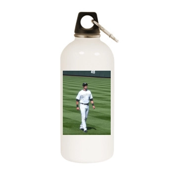 Troy Tulowitzki White Water Bottle With Carabiner