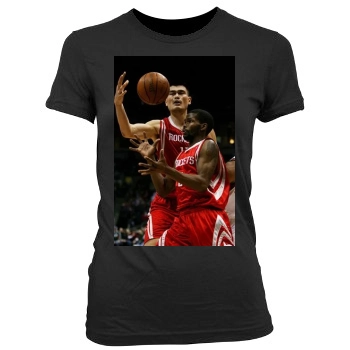 Houston Rockets Women's Junior Cut Crewneck T-Shirt