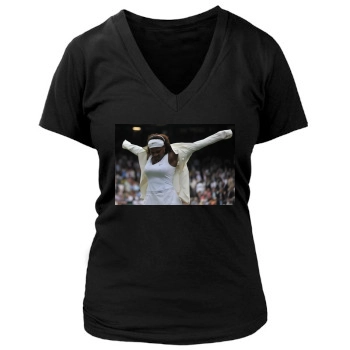 Serena Williams Women's Deep V-Neck TShirt