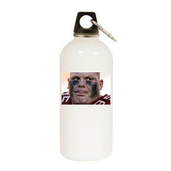 Tampa Bay Buccaneers White Water Bottle With Carabiner