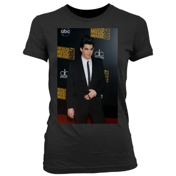 Adam Lambert Women's Junior Cut Crewneck T-Shirt