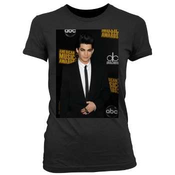 Adam Lambert Women's Junior Cut Crewneck T-Shirt