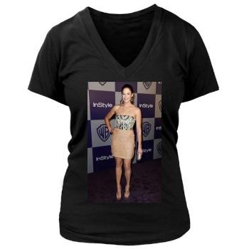 Amanda Righetti Women's Deep V-Neck TShirt