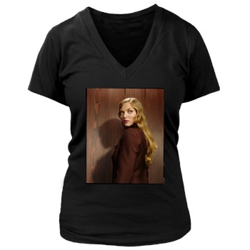 Amanda Seyfried Women's Deep V-Neck TShirt