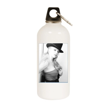 Amanda Seyfried White Water Bottle With Carabiner