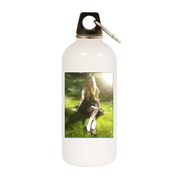 Amanda Seyfried White Water Bottle With Carabiner