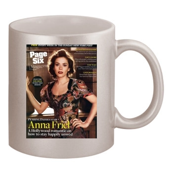 Anna Friel 11oz Metallic Silver Mug