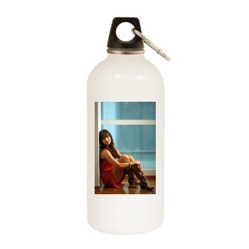 Arielle Kebbel White Water Bottle With Carabiner