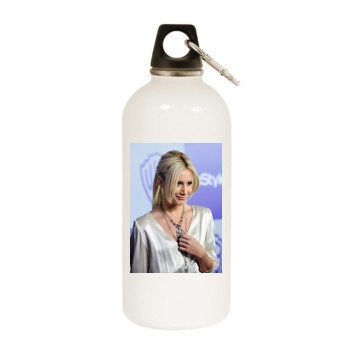 Ashley Tisdale White Water Bottle With Carabiner