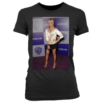 Ashley Tisdale Women's Junior Cut Crewneck T-Shirt