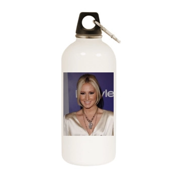 Ashley Tisdale White Water Bottle With Carabiner