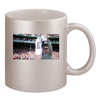 Tom Brady 11oz Metallic Silver Mug