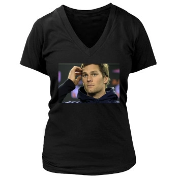 Tom Brady Women's Deep V-Neck TShirt