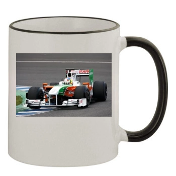 F1 11oz Colored Rim & Handle Mug