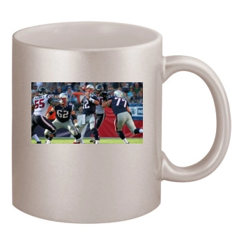 Tom Brady 11oz Metallic Silver Mug