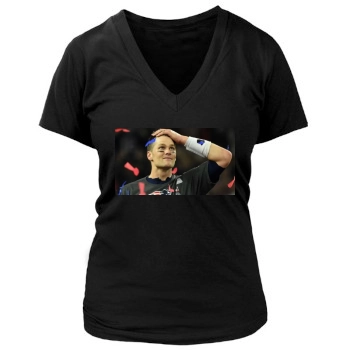 Tom Brady Women's Deep V-Neck TShirt