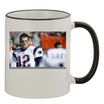 Tom Brady 11oz Colored Rim & Handle Mug