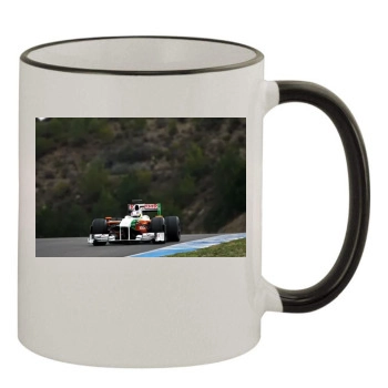 F1 11oz Colored Rim & Handle Mug