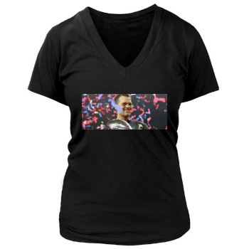 Tom Brady Women's Deep V-Neck TShirt