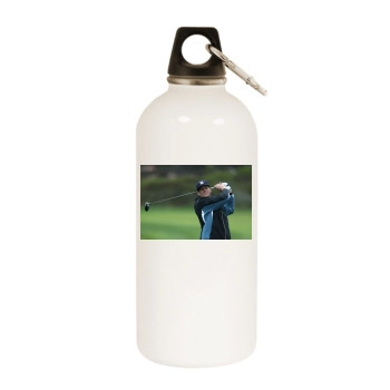 Tom Brady White Water Bottle With Carabiner