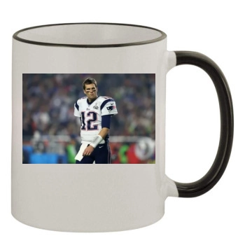 Tom Brady 11oz Colored Rim & Handle Mug