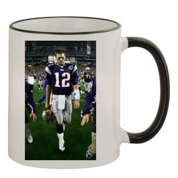 Tom Brady 11oz Colored Rim & Handle Mug