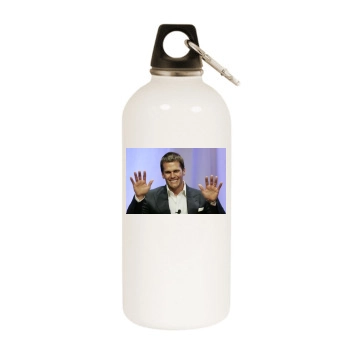 Tom Brady White Water Bottle With Carabiner