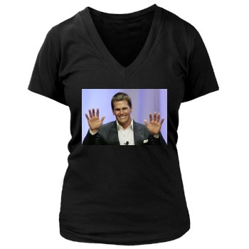 Tom Brady Women's Deep V-Neck TShirt