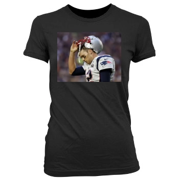 Tom Brady Women's Junior Cut Crewneck T-Shirt