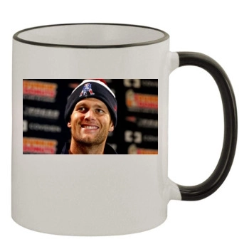 Tom Brady 11oz Colored Rim & Handle Mug