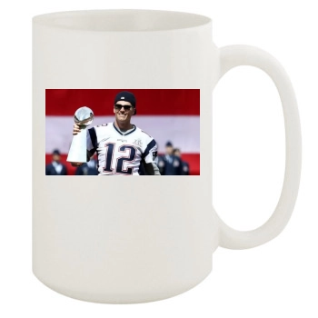 Tom Brady 15oz White Mug