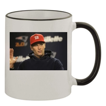 Tom Brady 11oz Colored Rim & Handle Mug