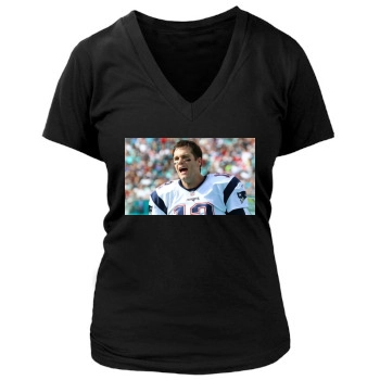 Tom Brady Women's Deep V-Neck TShirt