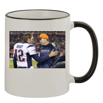 Tom Brady 11oz Colored Rim & Handle Mug