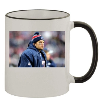 Tom Brady 11oz Colored Rim & Handle Mug