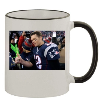 Tom Brady 11oz Colored Rim & Handle Mug