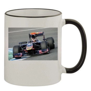 F1 11oz Colored Rim & Handle Mug