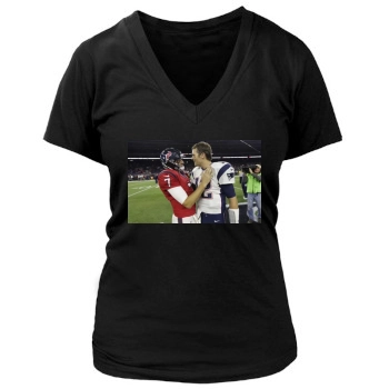 Tom Brady Women's Deep V-Neck TShirt