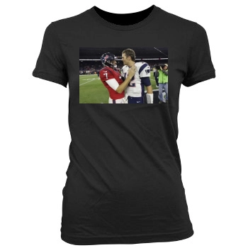 Tom Brady Women's Junior Cut Crewneck T-Shirt