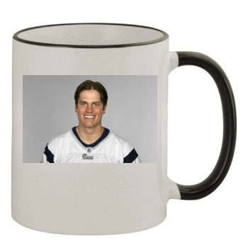 Tom Brady 11oz Colored Rim & Handle Mug