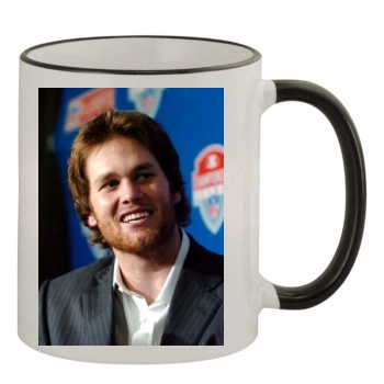 Tom Brady 11oz Colored Rim & Handle Mug