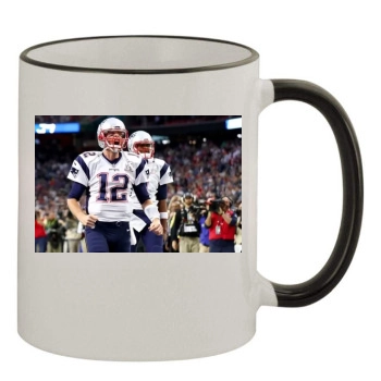 Tom Brady 11oz Colored Rim & Handle Mug