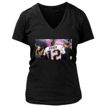 Tom Brady Women's Deep V-Neck TShirt