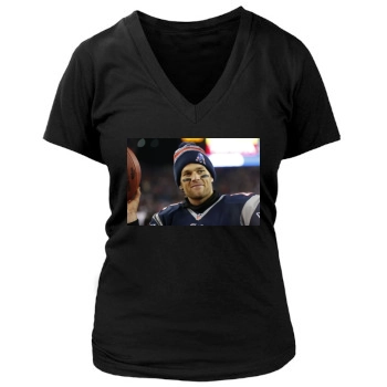 Tom Brady Women's Deep V-Neck TShirt