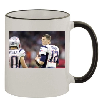 Tom Brady 11oz Colored Rim & Handle Mug