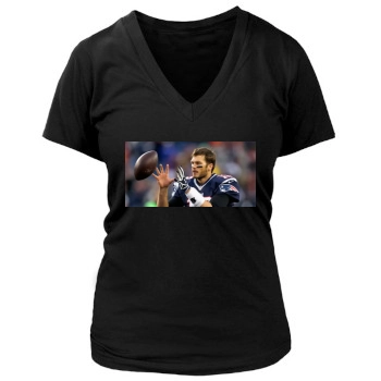 Tom Brady Women's Deep V-Neck TShirt